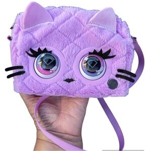 Purse Pets Cattitude Interactive Pet Toy & Crossbody Kawaii Girls Purse Sounds